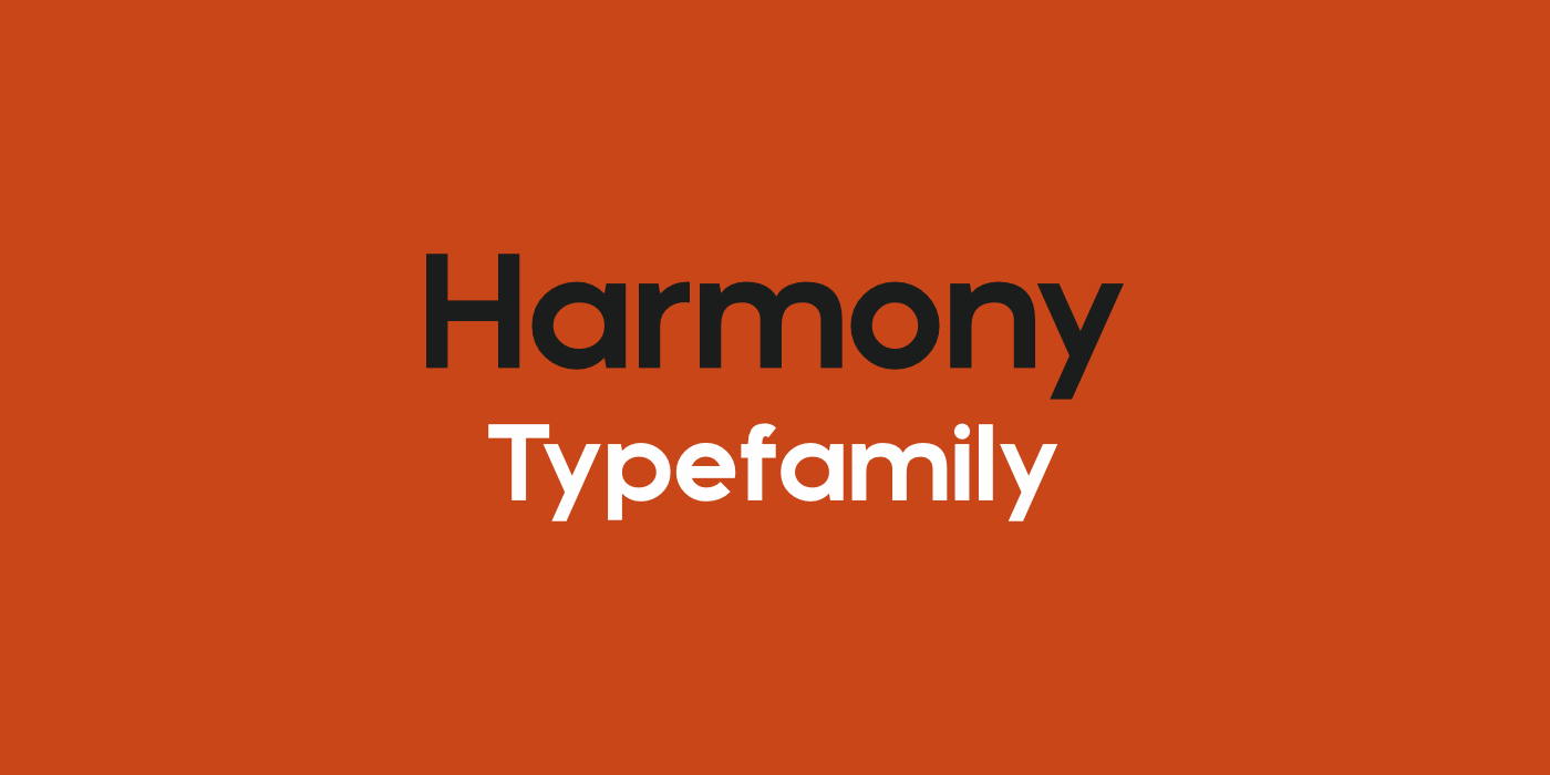 harmony typefamily